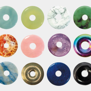 Anhänger Donuts Edelsteine