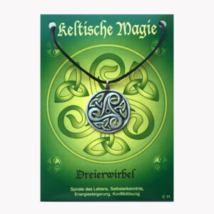 Keltische Magie - Zinnanhänger - C11 Dreierwirbel VE=3