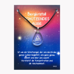Energie-Amulett aus Bergkristall - Schützendes Auge VE=3