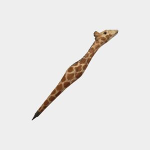 Tierkopfstift handgeschnitzt und -bemalt in diversen Sorten - Giraffe VE=10