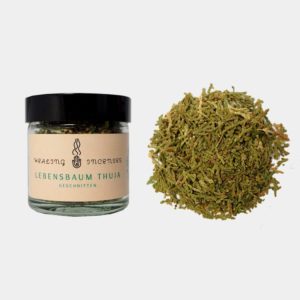 Kräuter und Hölzer zum Räuchern im Glas in verschiedenen Sorten ab € 2,40/Stück, VE=3 - Lebenbaum Thuja VE=3