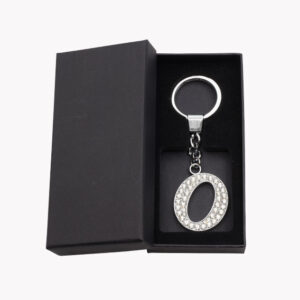 Schlüsselanhänger Buchstaben Strass in Geschenkbox - 