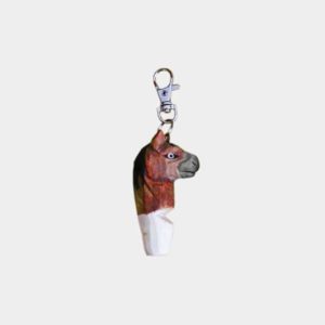 Tierkopfpfeifen aus Holz handgeschnitzt & -bemalt, VE=10/ Motiv - Pferd VE=10