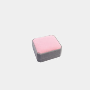 Geschenkbox aus Samt eckig in 4 Farben € 2,40/Stück VE=6 - rosa/grau VE=6