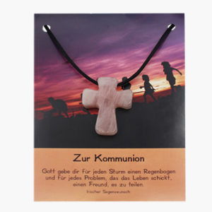 Anhänger Lebenswünsche 12 Designs für 4 Anläße (große Karte) ab € 3,37/Stück VE=3/Set - Anhänger Kreuze - Kommunion Farbe VE=3
