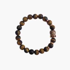 Armband 8mm Buddha - 1109 Tigerauge Armband 8mm Buddha rose-gold VE=3