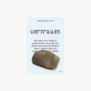 Kleine/Große GSK Wunschsteine Happy Stones (kleine Karte) € 2,20/Stück VE=3/Set - Achat - Vertrauen Wunschsteine Happy Stones VE=3