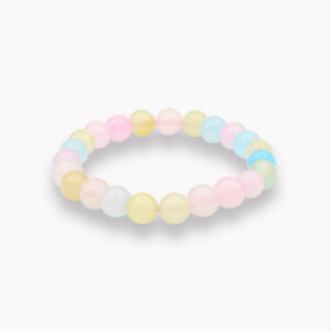 Armbänder 8mm - 10772 Achat bunt pastell Armband 8mm VE=3