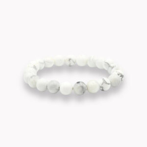 Armbänder 8mm - 10774 Howlith weiß Armband 8mm VE=3