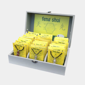 Kleine/Große GSK Sternzeichen - Feng Shui Anhänger (kleine Karte) € 3,50/Stück VE=3/Set - Kleine Glücksteinkiste gefüllt 3x12