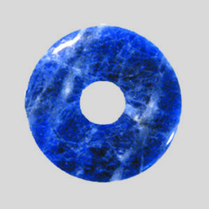 Anhänger Donut in div. Steinsorten VE=3 - 51053 Donut Sodalith 30mm