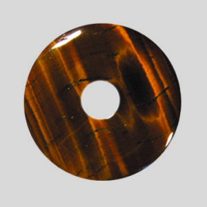 Anhänger Donut in verschiedenen Steinsorten ab € 2,50/Stück VE=3 - 51055 Donut Tigerauge gelb 30mm