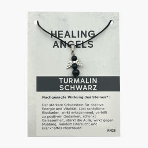 Bestseller Healing Angels (große Karte) ab € 3,30/Stück VE=3/Set - 103-26 Healing Angels Turmalin Schwarz AN26 VE=3