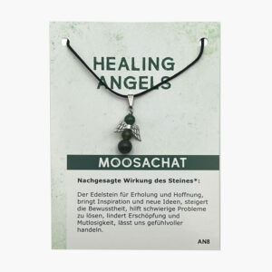 Bestseller Healing Angels (große Karte) ab € 3,30/Stück VE=3/Set - 103-08 Healing Angels Moosachat AN8 VE=3