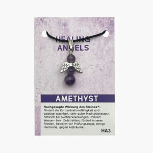 Kleine/Große GSK Anhänger Healing Angels mit Öse (kleine Karte) ab € 3,-/Stück VE=3/Set - Amethyst VE=3