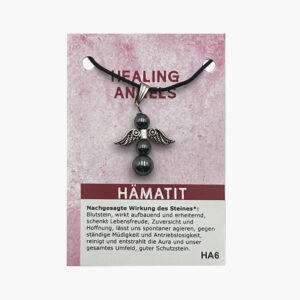 Kleine/Große GSK Anhänger Healing Angels mit Öse (kleine Karte) ab € 3,-/Stück VE=3/Set - Hämatit VE=3