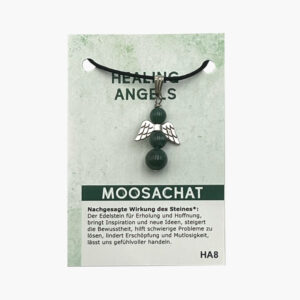 Kleine/Große GSK Anhänger Healing Angels mit Öse (kleine Karte) ab € 3,-/Stück VE=3/Set - Moosachat VE=3