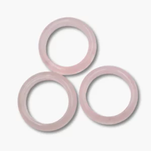 Edelstein Ringe 6mm div. Sorten - 2101 Rosenquarz Ring 6mm VE=10