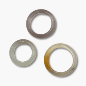 Edelstein Ringe 6mm div. Sorten - 2102 Achat natur Ring 6mm VE=10