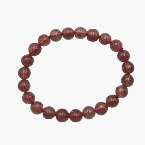 Armbänder 8mm - 13909 Erdbeerquarz A-Qualität Armband 8mm VE=3