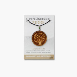 Alpenländischer Zirbenschmuck - 414-01 Anhänger Zirbe Lebensbaum VE=3
