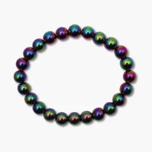 Armbänder 8mm - 10701 Hämatin multicolor Armband 8mm VE=3