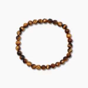 Armbänder 6mm facettiert - 1054 Tigerauge Armband 6mm fac. VE=3