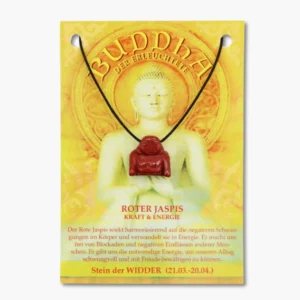 Anhänger Buddha - Jaspis rot - Widder VE=1
