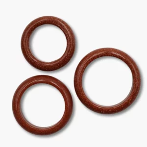 Edelstein Ringe 6mm div. Sorten - 2108 Goldfluss rot Ring 6mm VE=10